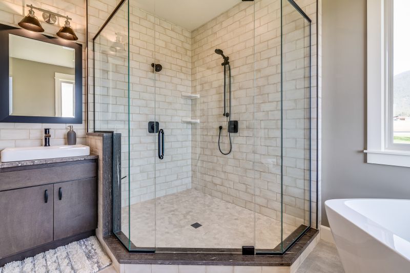 Neo-Angle Shower with Tiles